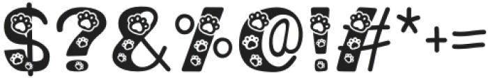 Paws Nani Regular otf (400) Font OTHER CHARS