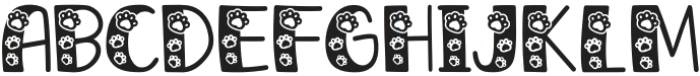Paws Nani Regular otf (400) Font UPPERCASE
