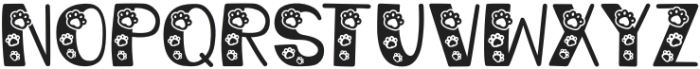 Paws Nani Regular otf (400) Font UPPERCASE