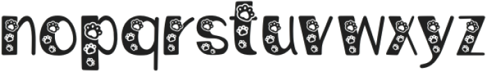 Paws Nani Regular otf (400) Font LOWERCASE