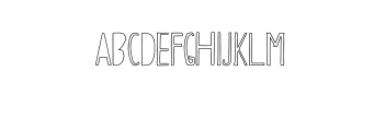 Papercutting-Outline.otf Font UPPERCASE