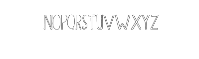 Papercutting-Outline.otf Font UPPERCASE
