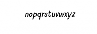 Patahola Thin Italic.otf Font LOWERCASE