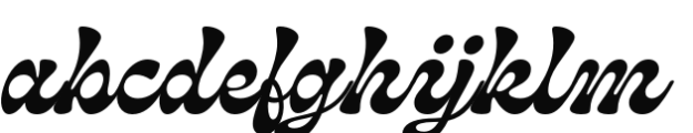 Pacific Tiger Regular Font LOWERCASE