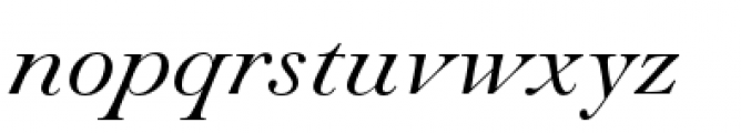 Paganini Light Italic Font LOWERCASE