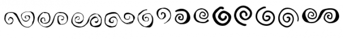 Paisley and Swirl Doodles Font LOWERCASE