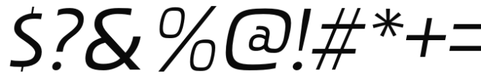 Pakenham Expanded Italic Font OTHER CHARS