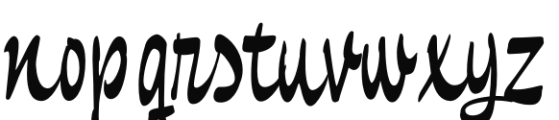 Pando Script Regular Font LOWERCASE