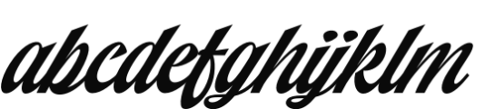 Paper Tiger Script Font LOWERCASE