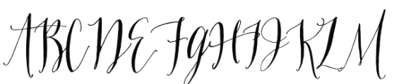 Paperchaser Calligraphy Upright Font UPPERCASE