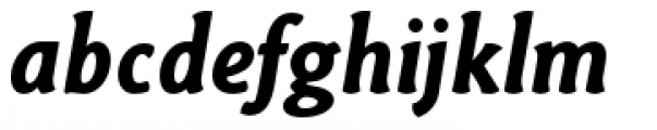 Paradigm Pro Bold Italic Font LOWERCASE