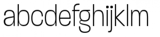 Paralucent Condensed Pro A Extra Light Font LOWERCASE