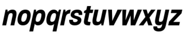 Paralucent Condensed Pro B Demi Bold Italic Font LOWERCASE