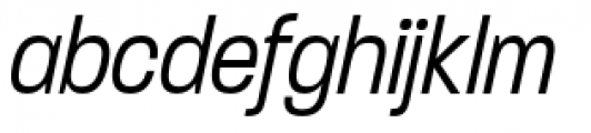 Paralucent Condensed Pro B Light Italic Font LOWERCASE