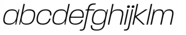 Paralucent Pro A Extra Light Italic Font LOWERCASE