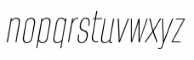 Pasarela Italic Font LOWERCASE