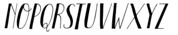 Pastis Italic Font LOWERCASE