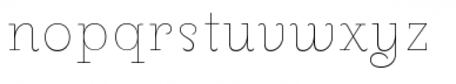 Pauline Didone Thin Font LOWERCASE