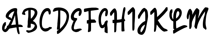 Paahong Script Font UPPERCASE