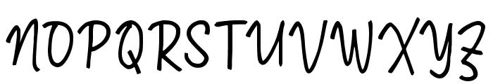Paareng Script Font UPPERCASE