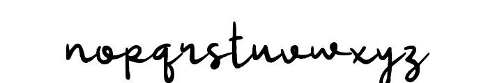 Pabaeng Signature Font LOWERCASE