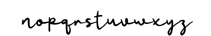 Pabasing Signature Font LOWERCASE