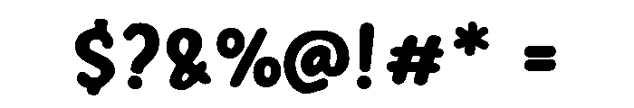Pacify Angry Regular Font OTHER CHARS