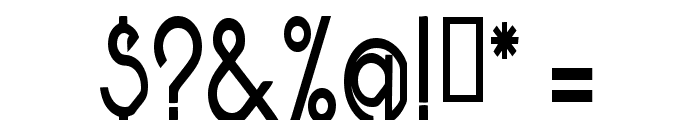 Pacotillenarrow regular Font OTHER CHARS