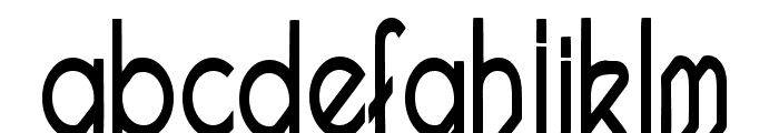 Pacotillenarrow regular Font LOWERCASE