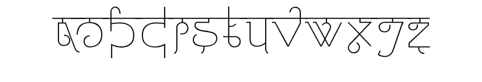 Padmashri Light Font LOWERCASE