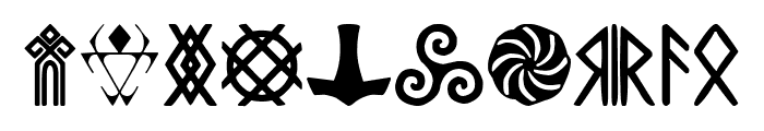 Pagan Symbols Font OTHER CHARS