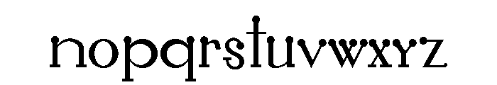 Pagani Font LOWERCASE