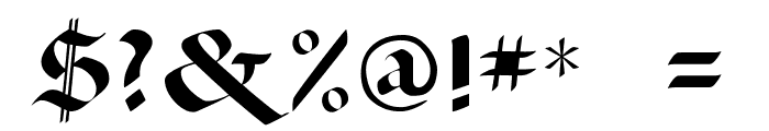Paganini Font OTHER CHARS