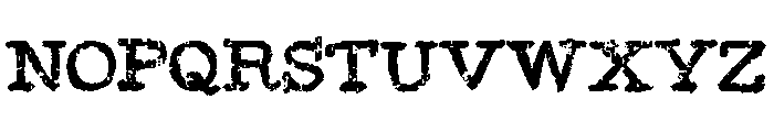 Painful Typewriter Font UPPERCASE