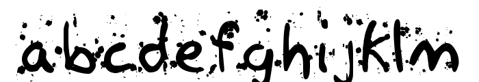 Paintball Font LOWERCASE