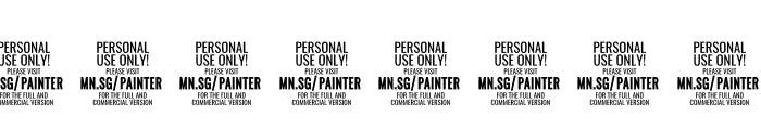 Painter PERSONAL USE ONLY Font OTHER CHARS