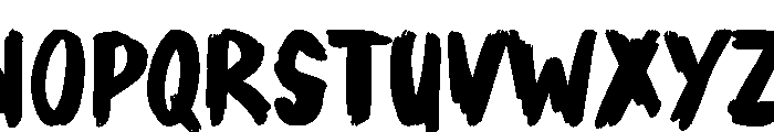 Painting Strokes Font UPPERCASE