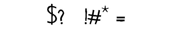 PajaritoFont-Regular Font OTHER CHARS