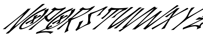 Palesik Italic Font UPPERCASE