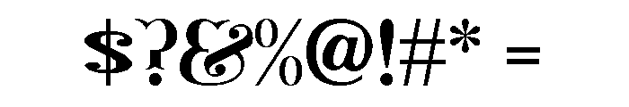 Pallmann Font OTHER CHARS