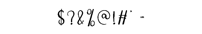 Palm Sugar Font OTHER CHARS
