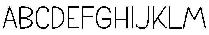 Palm Font UPPERCASE