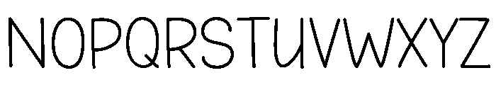 Palm Font UPPERCASE
