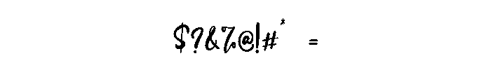 Palmer Like Font OTHER CHARS
