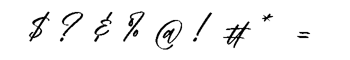 Pamello Glenstar Font OTHER CHARS