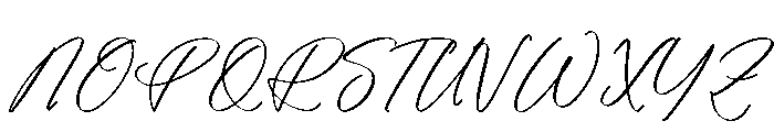 Pamello Glenstar Font UPPERCASE