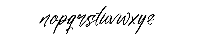 Pamello Glenstar Font LOWERCASE