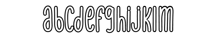 Pana Summer Outline - PUL Font LOWERCASE