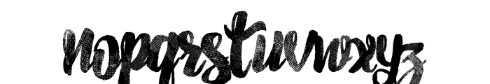 Pancake Syrup - Textured Font LOWERCASE
