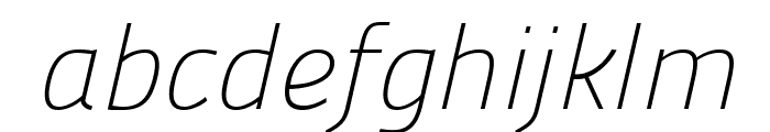Panefresco 1wt Italic Font LOWERCASE